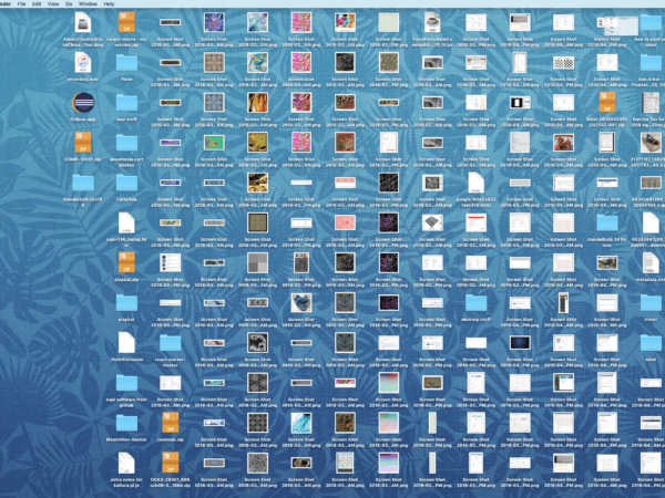 Cluttered desktop